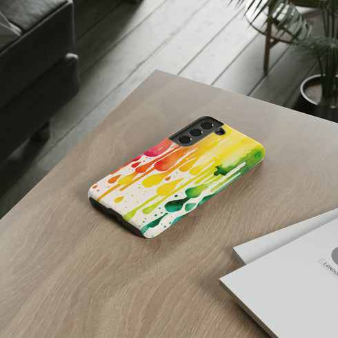 Rainbow Spring Showers - Impact Resistant Phone Case